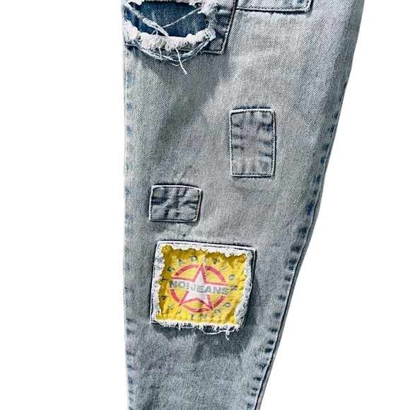 Absolutely Authentic No! Jeans Vintage 80's Distressed Straight Size 28x28 Denim - Picture 4 of 9